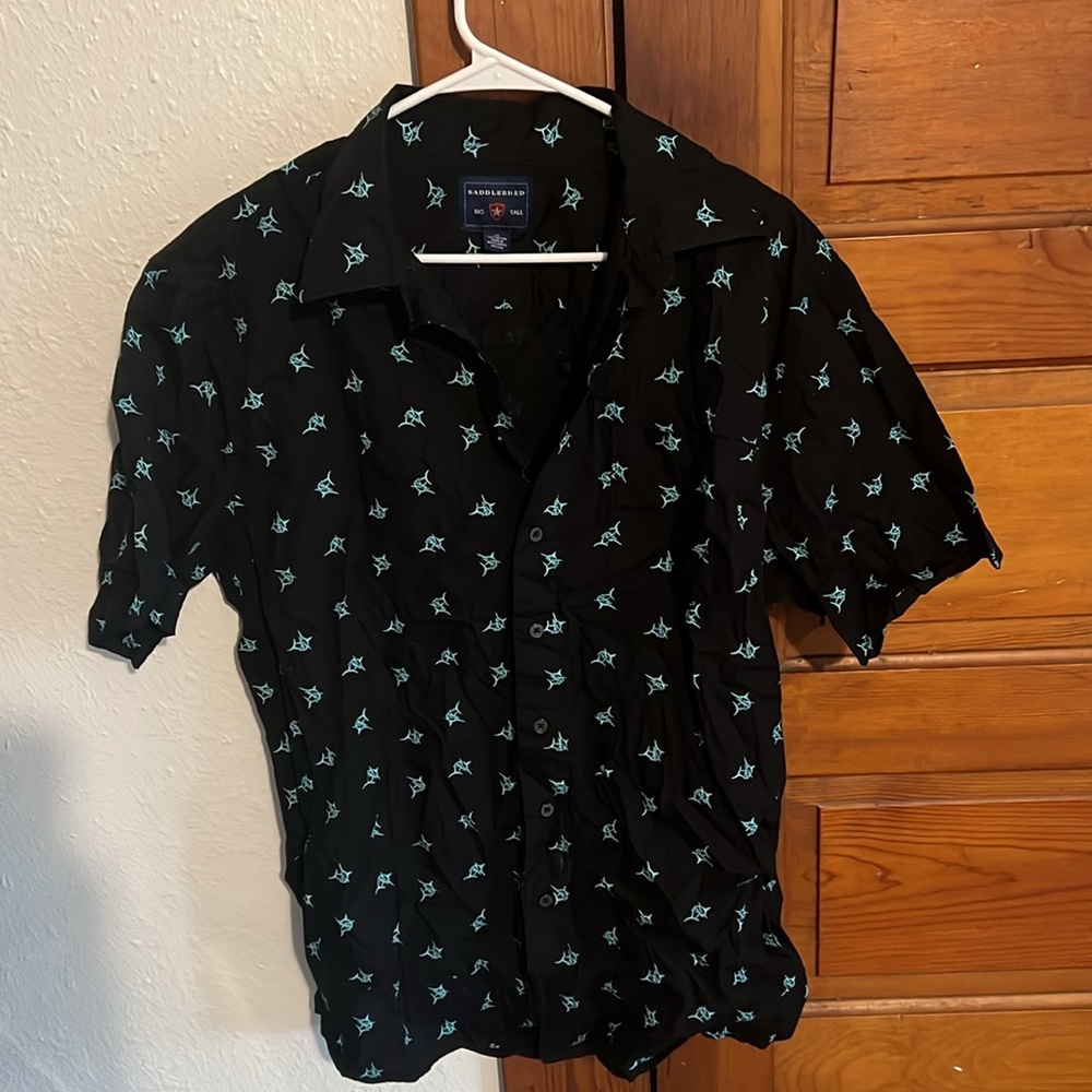 Saddlebred swordfish button up LT - Picture 2 of 7
